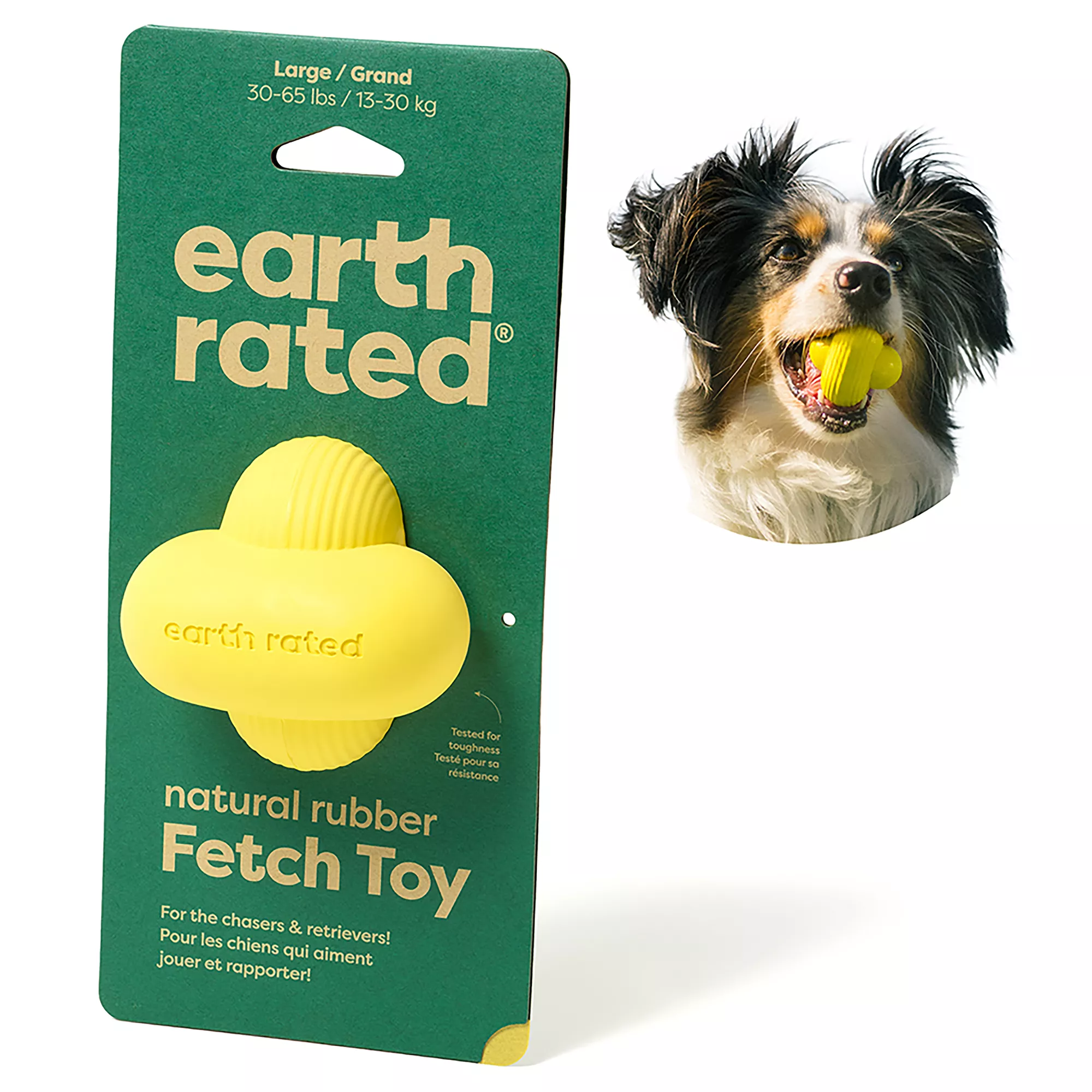 Earth Rated Fetch Toy, Interactive Dog Ball Toy, Natural Rubber, Floats in Water
