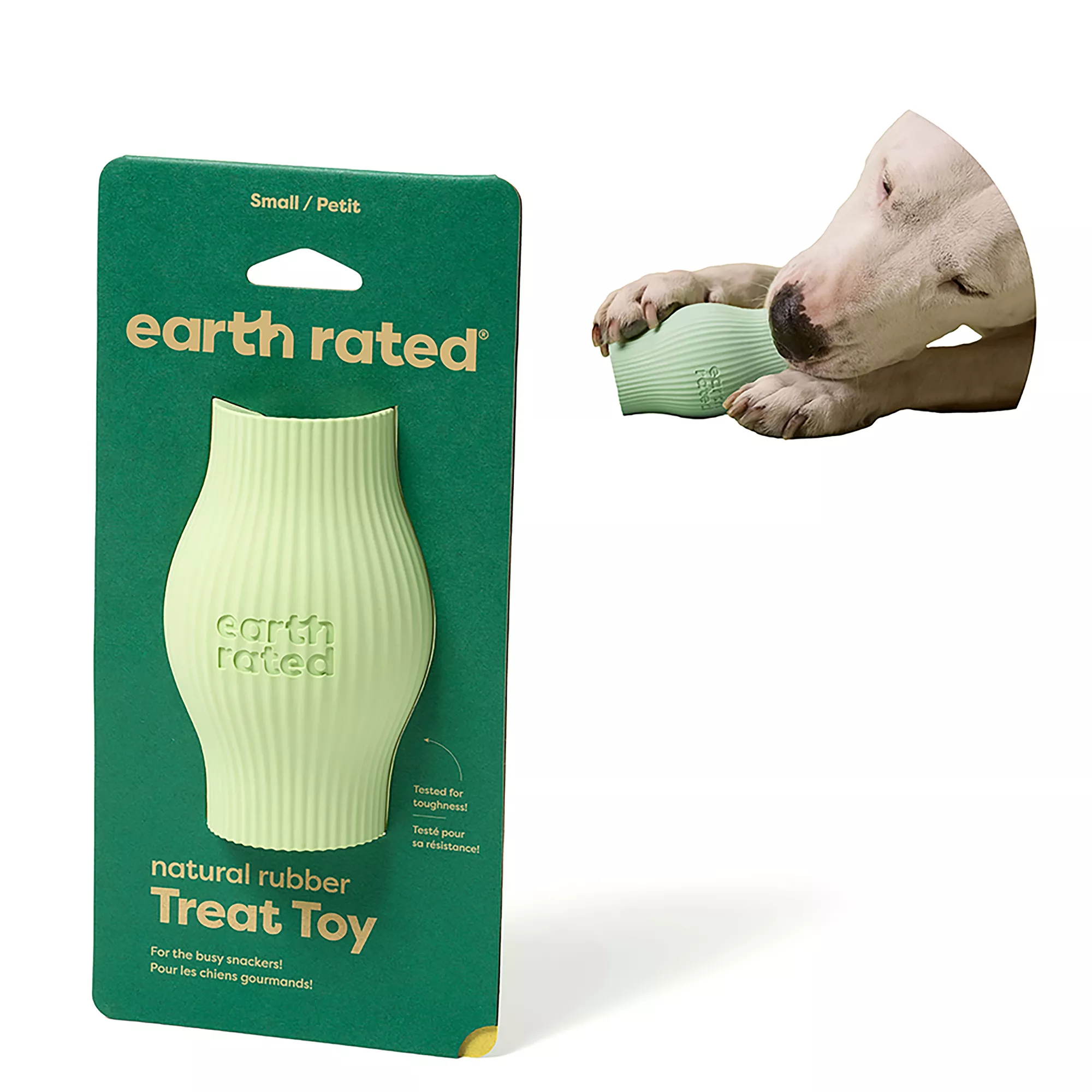 Earth Rated Treat Toy, Dog Enrichment Toy, Slow Feeder, Dishwasher and Freezer-Safe, Natural Rubber