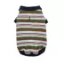 Max's Closet Designer Stripes Polo Red Green Dog Shirt image thumbnail 2