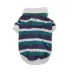  Max's Closet Designer Stripes Polo Navy Green Dog Shirt image thumbnail 2