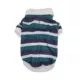 Product  Max's Closet Designer Stripes Polo Navy Green Dog Shirt