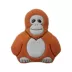 Barker's Bowtique Wildlife Ozzie Orangutan Dog Toy image thumbnail 1