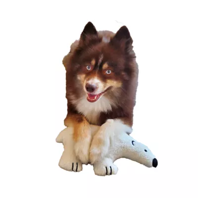 Product Lola the Polar Bear Wildlife Plush Squeaky Dog Toy