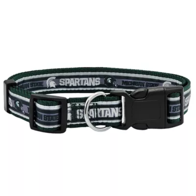 Product Pets First Michigan State Spartans Satin Dog Collar