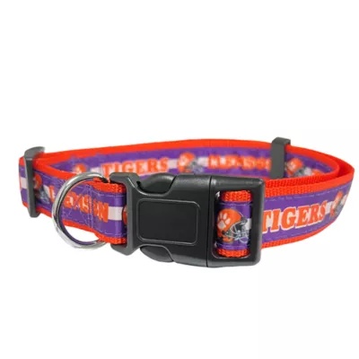 Pets First Clemson Tigers Satin Dog Collar - Image 1