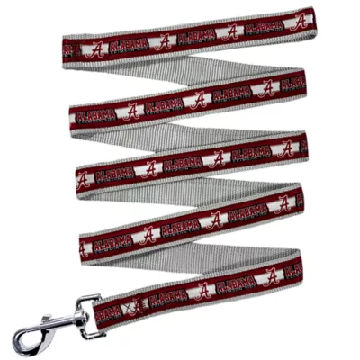 Pets First NCAA Alabama Satin Dog Leash - Image 1