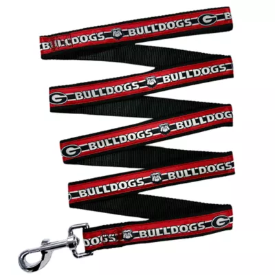 Pets First NCAA Georgia Satin Dog Leash - Image 1