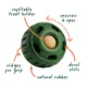 Product WOOF Pupsicle Treat Dispensing Dog Toy, Green