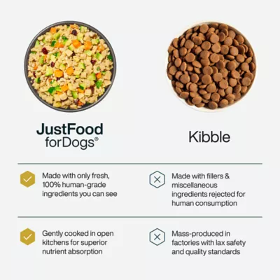 Product JustFoodForDogs Adult Frozen Dog Food - Turkey & Whole Wheat Macaroni