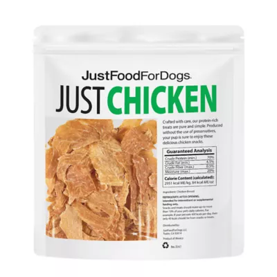 Product JustFoodForDogs Just Chicken Single Ingredient Chicken Breast All Life Stages Dog Treats