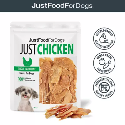 Product JustFoodForDogs Just Chicken Single Ingredient Chicken Breast All Life Stages Dog Treats