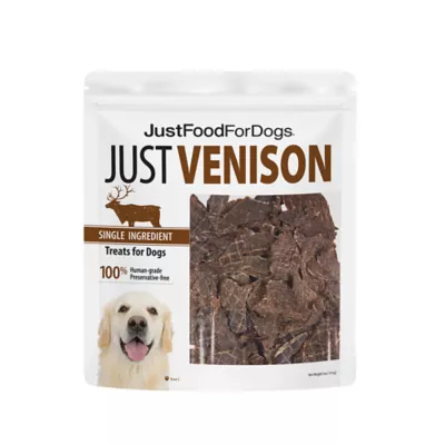 Product JustFoodForDogs Just Venison Single Ingredient All Life Stages Dog Treats