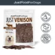 Product JustFoodForDogs Just Venison Single Ingredient All Life Stages Dog Treats