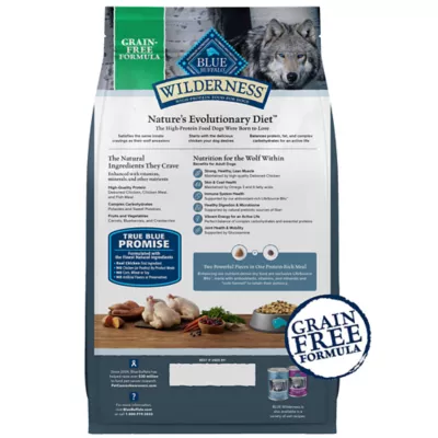 Product Blue Buffalo Wilderness Nature's Evolutionary Diet Adult Dog Dry Food - Grain Free, Chicken