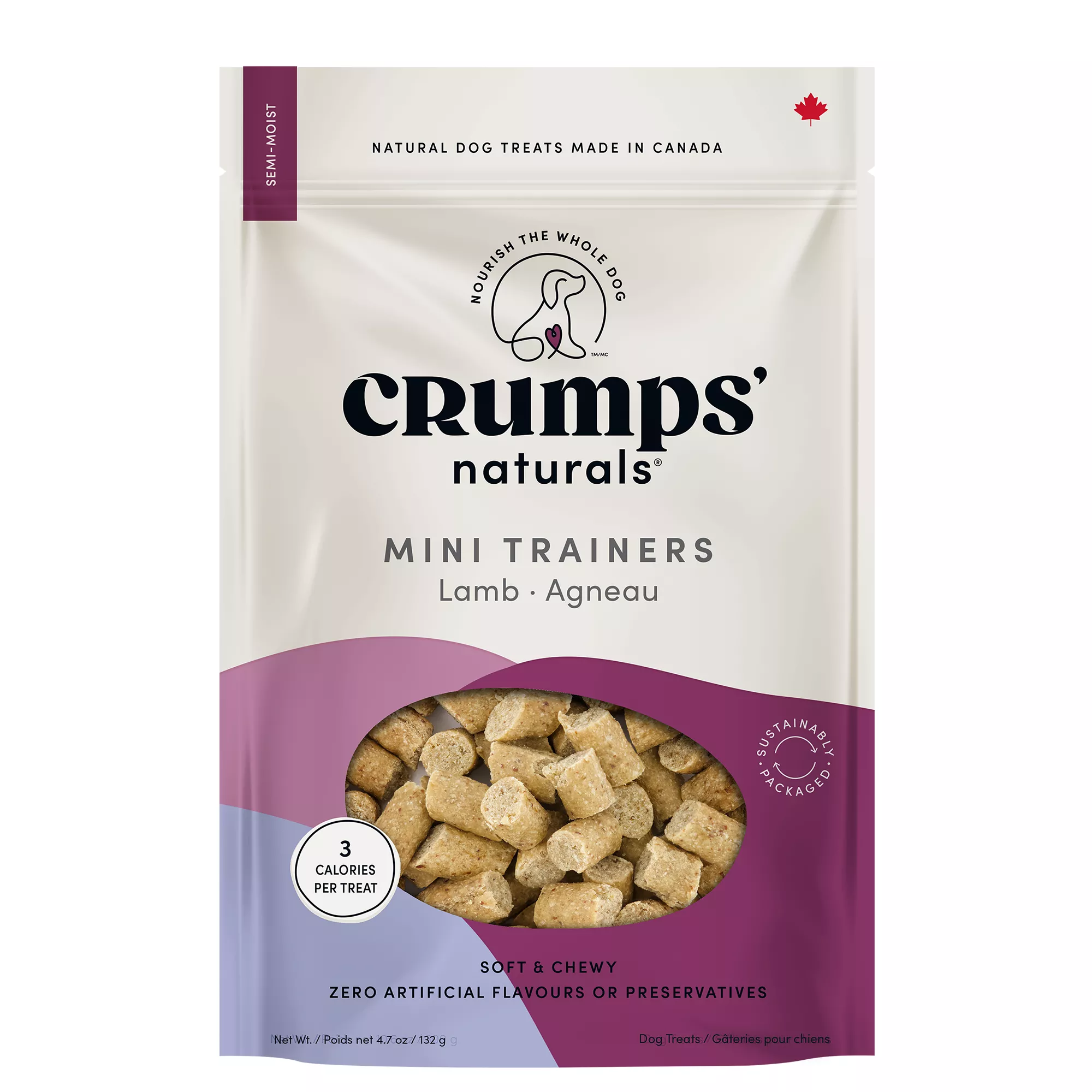 Crumps' Naturals Mini Trainers Dog Treats - Lamb