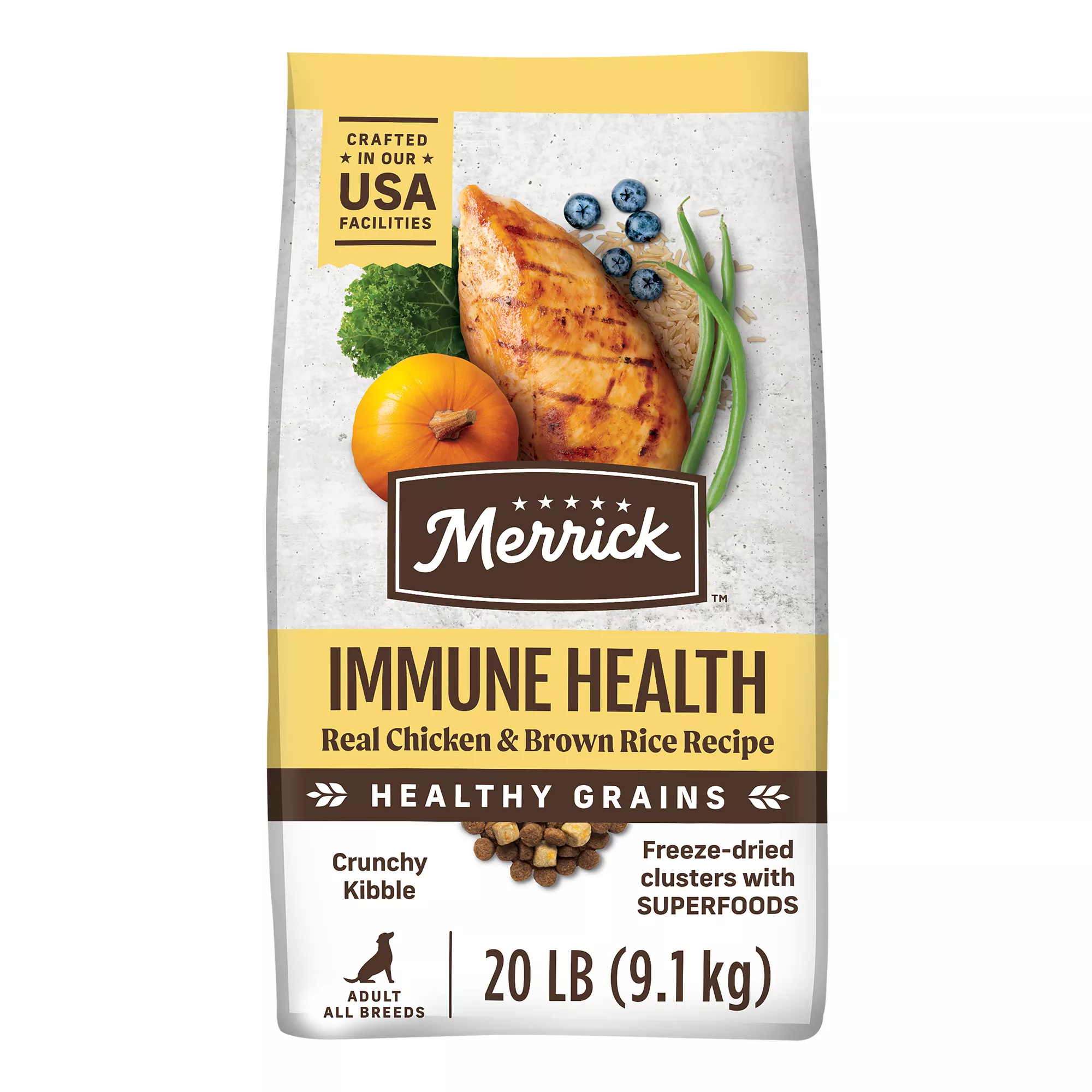 Merrick Healthy Grains Immune Health Recipe Adult Dog Dry Food - Chicken & Rice