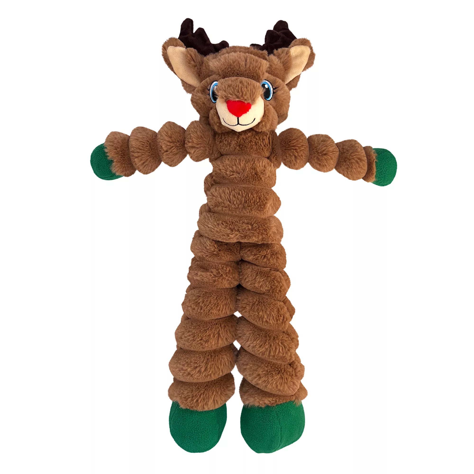 KONG®  Holiday Shakers Crumples Reindeer Dog Toy