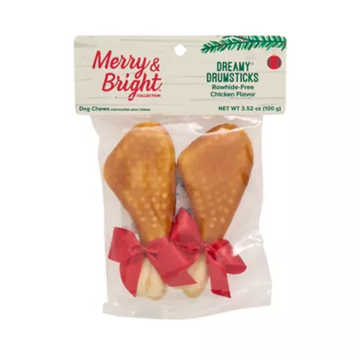 Merry & Bright Rawhide Alternative Chicken Drumsticks 3.5 OZ - Image 3