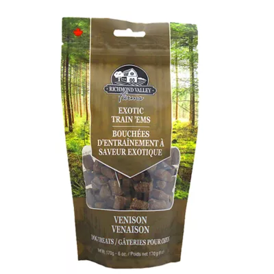 Product Richmond Valley Farms Exotic Train 'Ems Adult Dog Treats - Venison