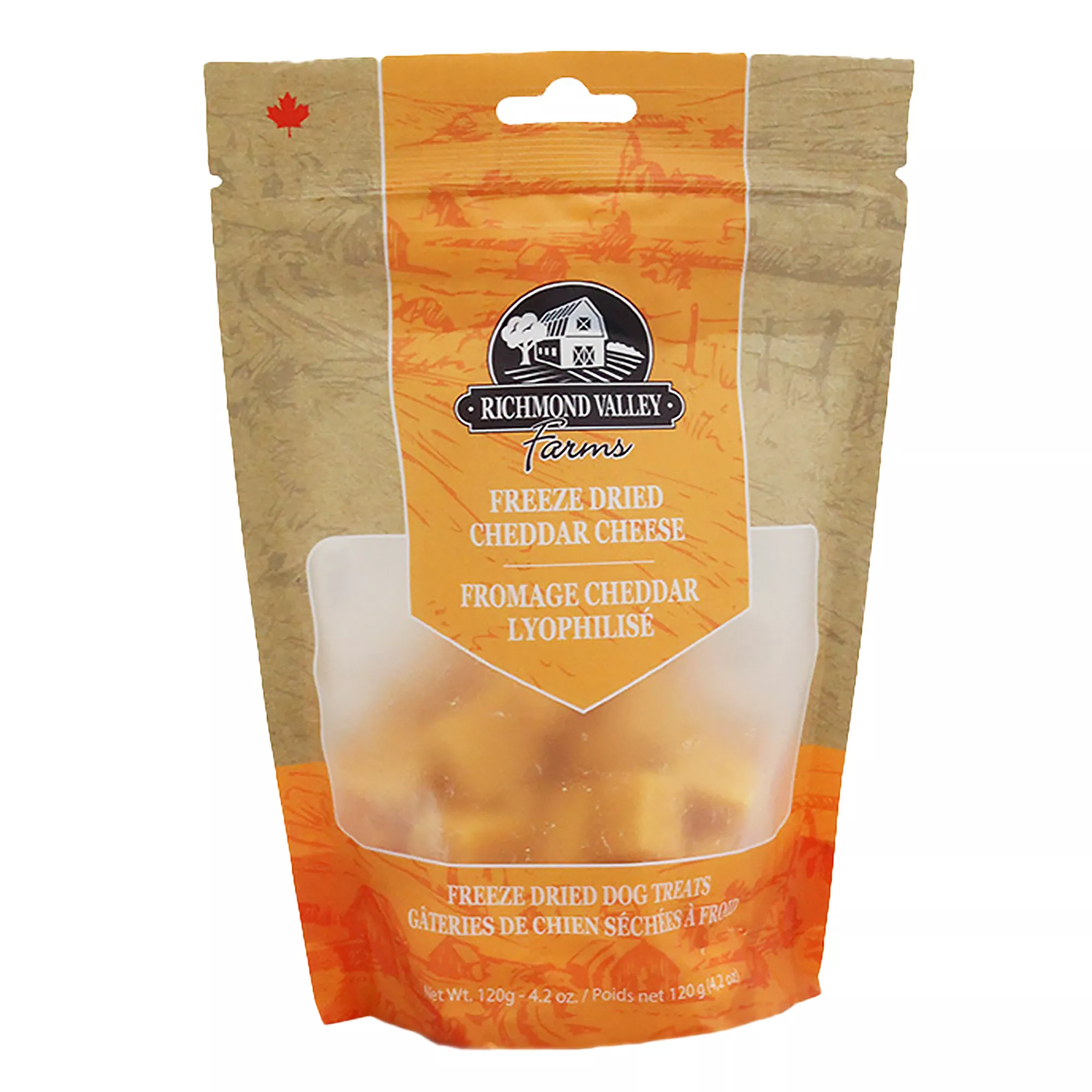 Richmond Valley Farms Freeze Dried Adult Dog Treats - Cheddar Cheese