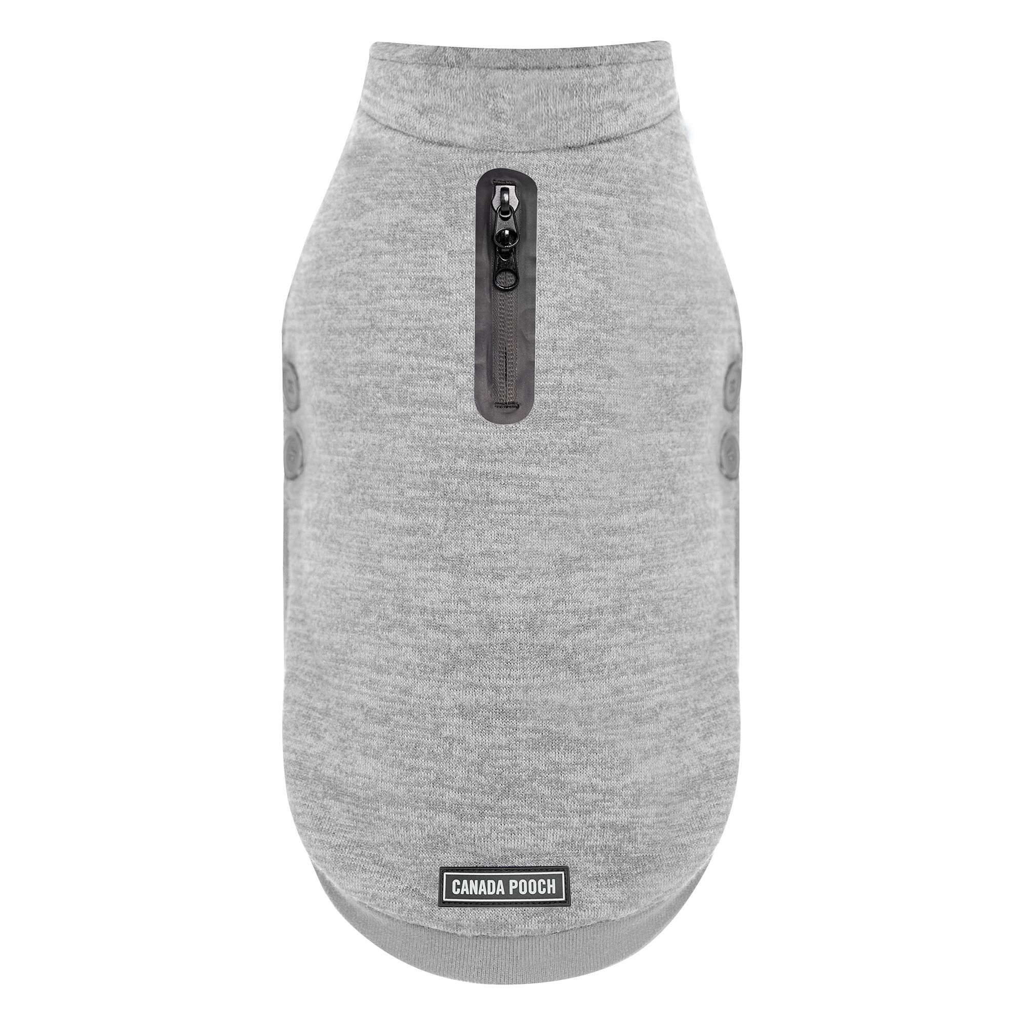 Canda Pooch Waterproof Dog Sweater - Grey