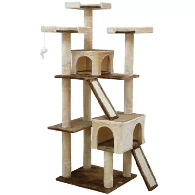 Go Pet Club Kitten Cat Tree Brown Beige