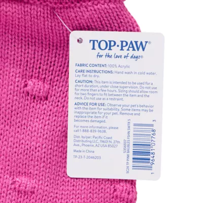 Product Top Paw Pink Baubles Fashion Sweater