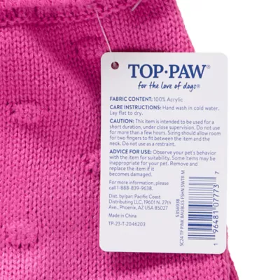 Product Top Paw Pink Baubles Fashion Sweater