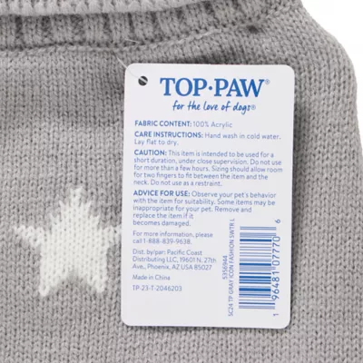 Product Top Paw Gray Icon Fashion Sweater