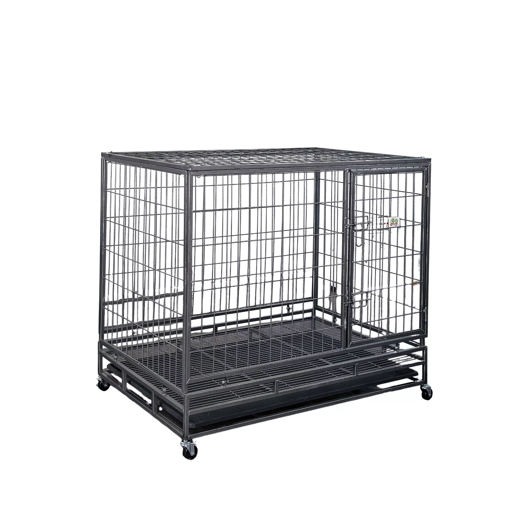 Go Pet Club Heavy Duty Stackable Cat & Dog Crate with Divider