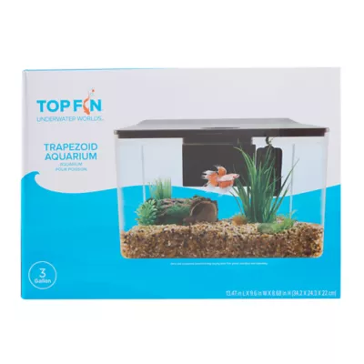 Product Top Fin Trapezoid Aquarium - 3G