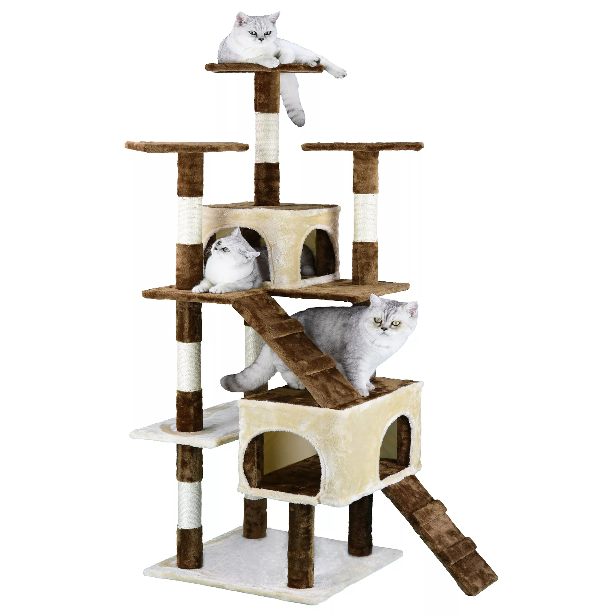 Go Pet Club 63" Economical Cat Tree with Sisal Scratching Posts