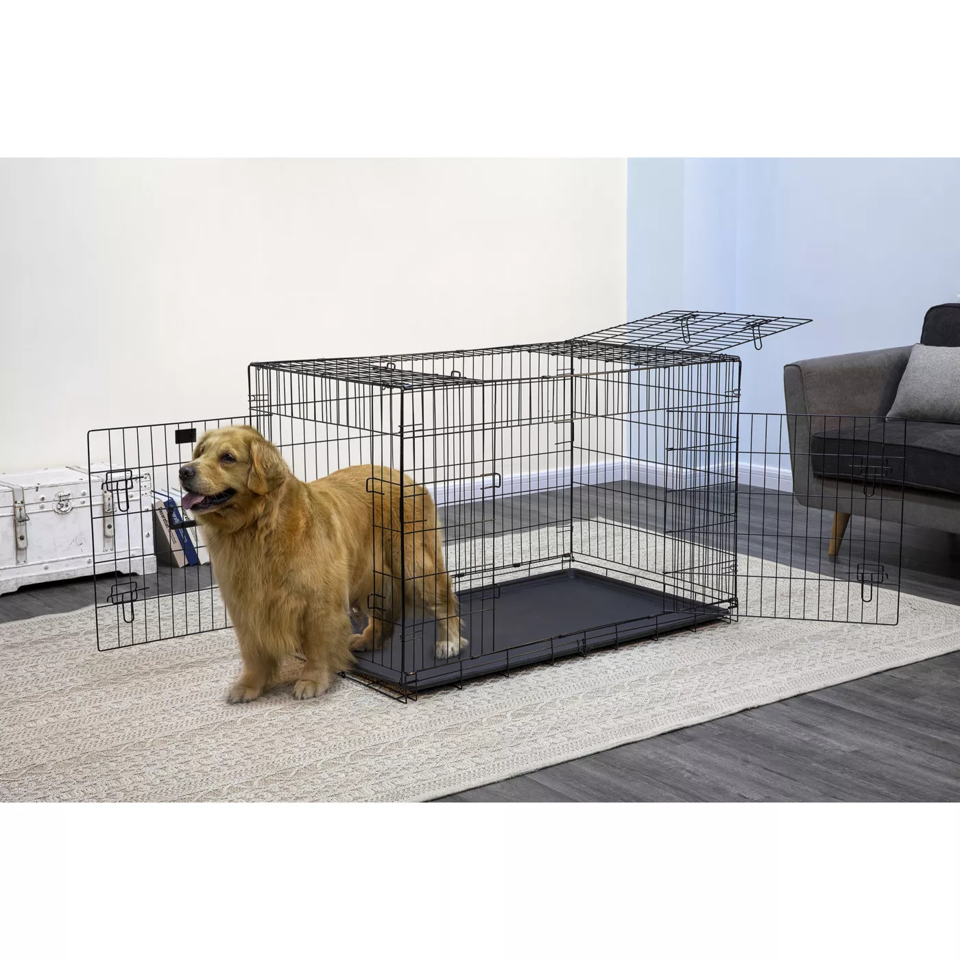 Go Pet Club 3 Door Foldable Dog Crate