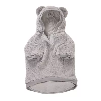 Product Top Paw Gray Character Sherpa Hoodie