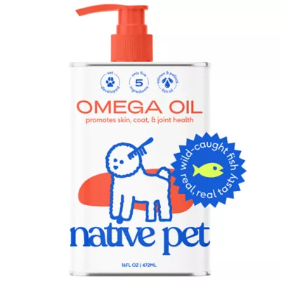 Product Native Pet Omega-3 Fish Oil & Alaskan Salmon Oil Skin & Coat Health Supplement for Dogs