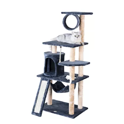Product Go Pet Club 53" Kitten Cat Tree Condo with Scratching Board