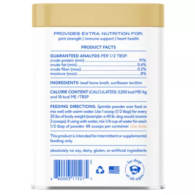 Product Native Pet Beef Bone Broth Nutritional Powder Dog & Cat Food Topper