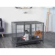 Product Go Pet Club Heavy Duty Stackable Cat/Dog Crate with Divider