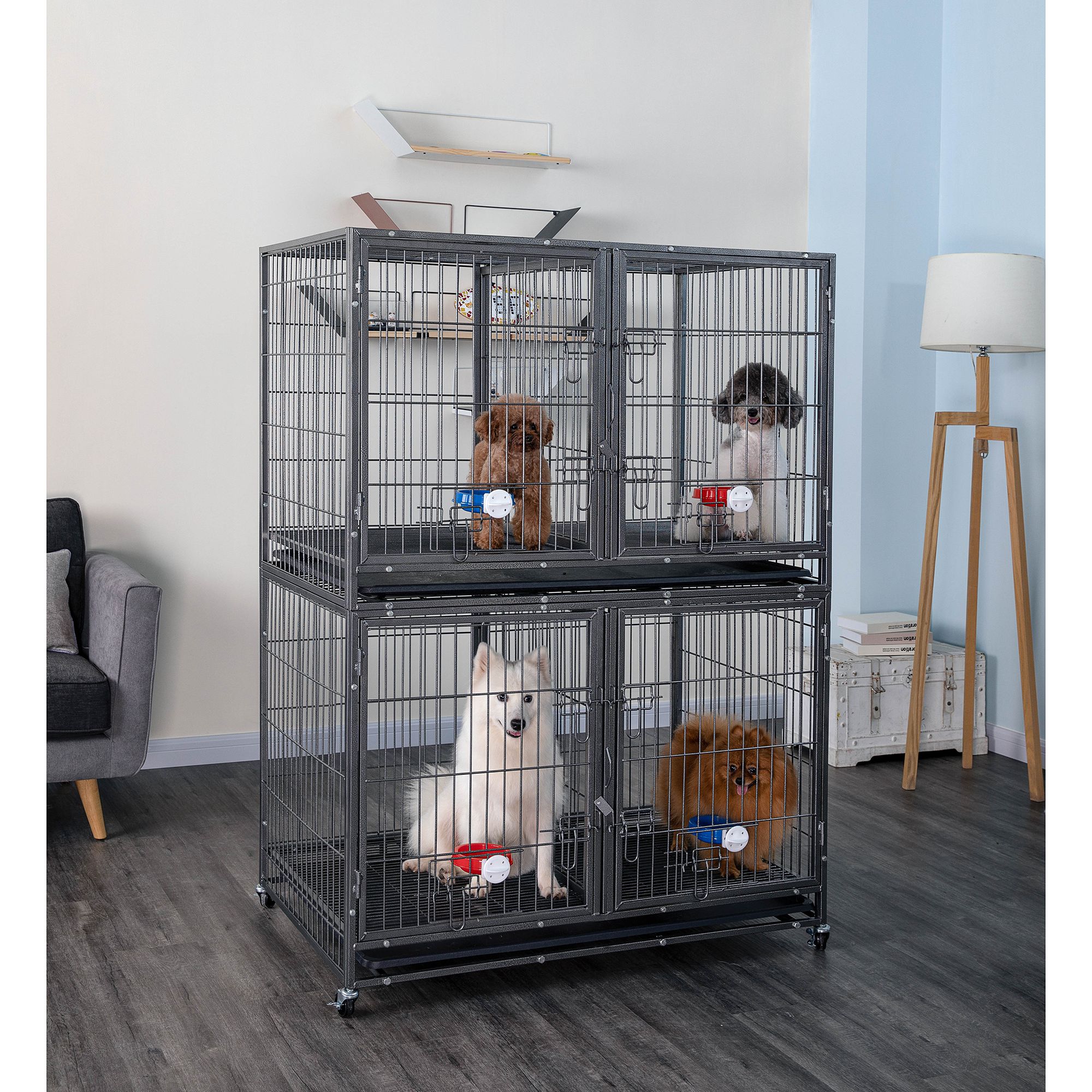 Go Pet Club Heavy Duty Stackable Cat Dog Crate with Divider PetSmart in Tustin CA