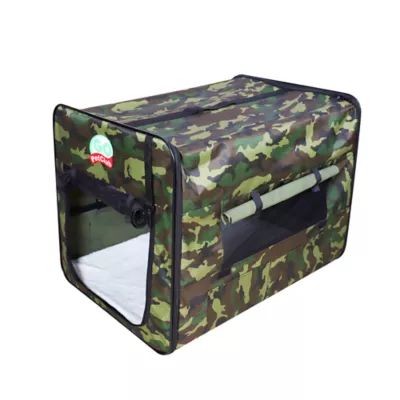 Product Go Pet Club Camo Portable Soft Crate