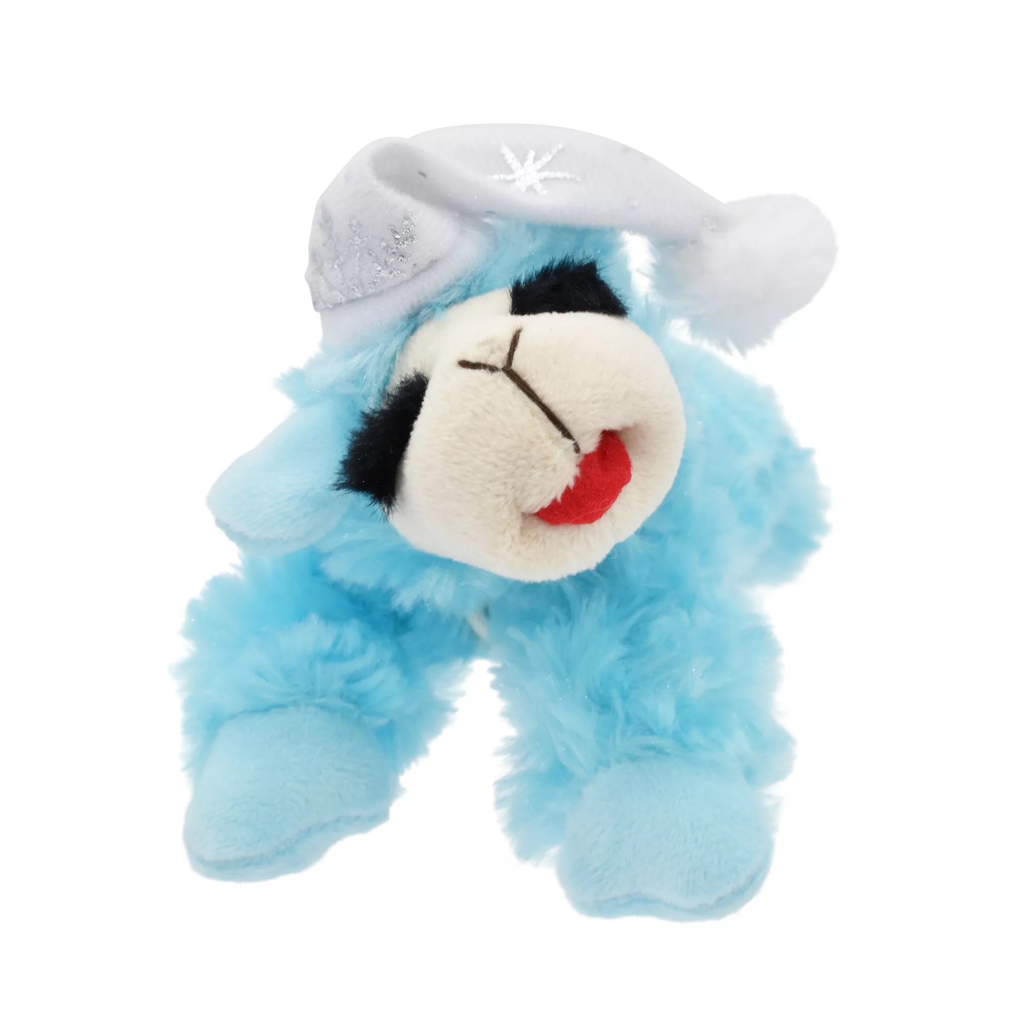 Holiday Blue Winter Lamb Chop 6 in Dog Toy