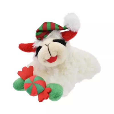 Product Holiday Hat Lamb Chop 6 in Dog Toy