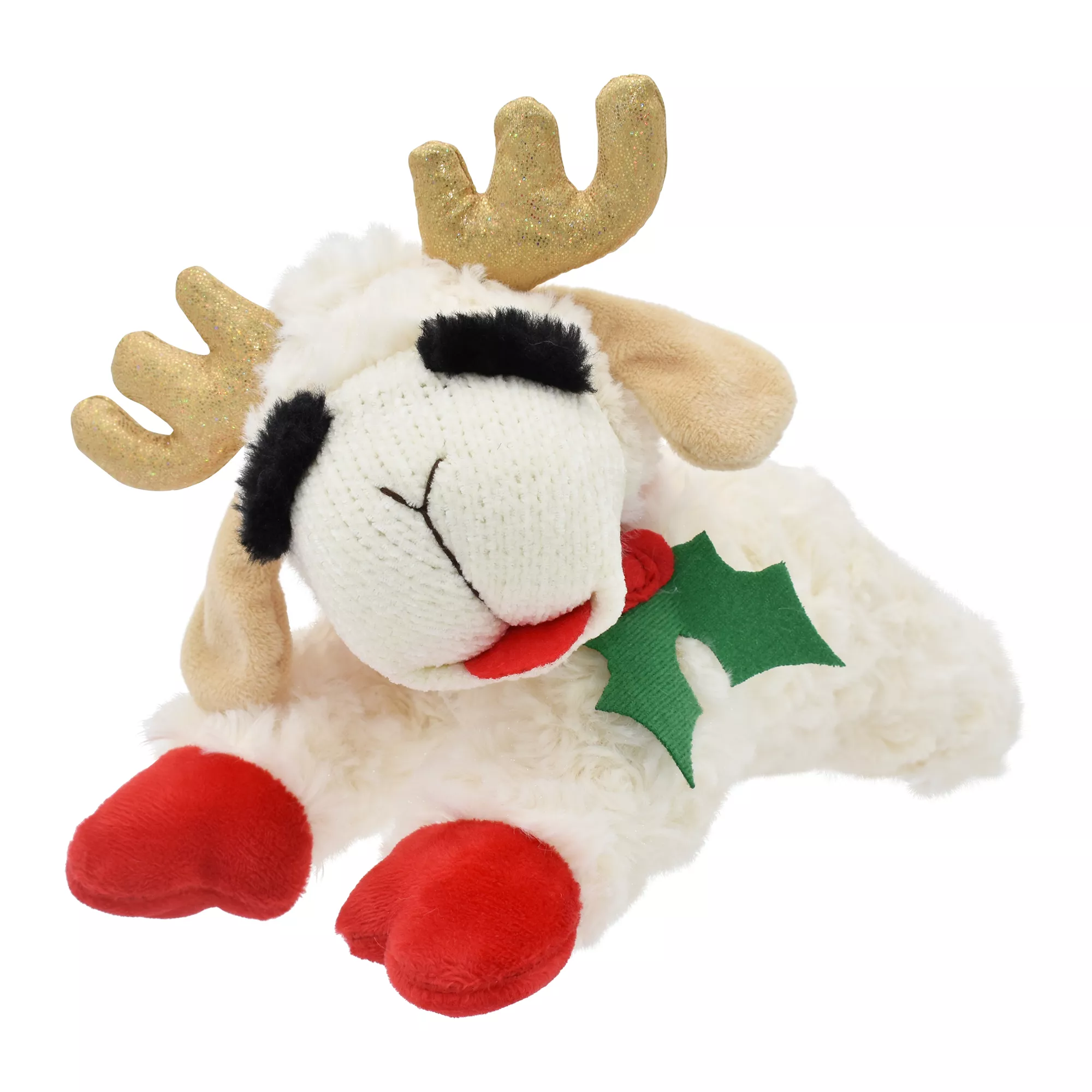 Holiday Lamb Chop 10 in Dog Toy