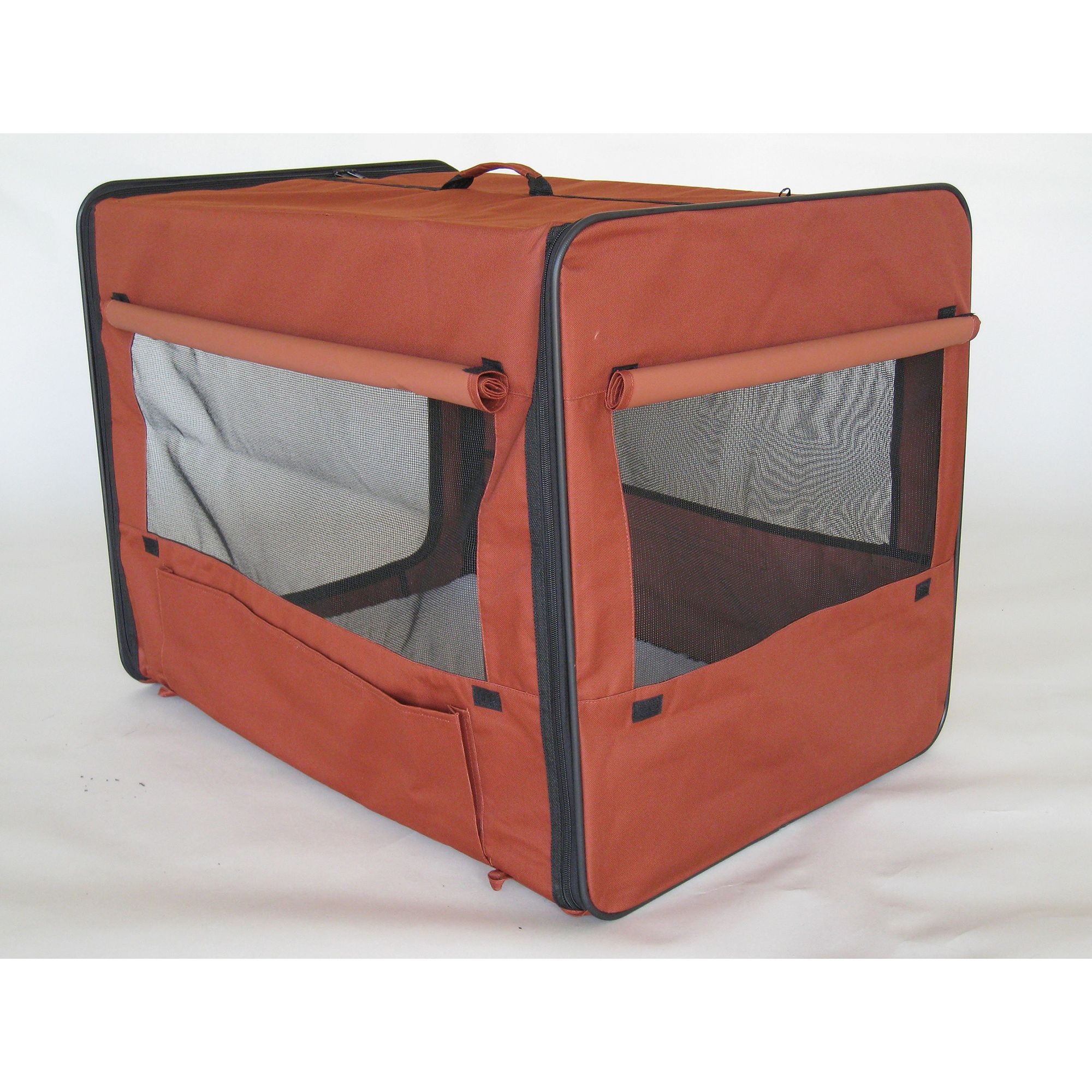 Go Pet Club 43 in. Brown Soft Dog Crate