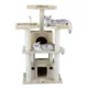 Product Go Pet Club 51" Beige Cat Tree with Large Houses with Sisal Covered Posts
