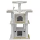 Product Go Pet Club 51" Beige Cat Tree with Large Houses with Sisal Covered Posts