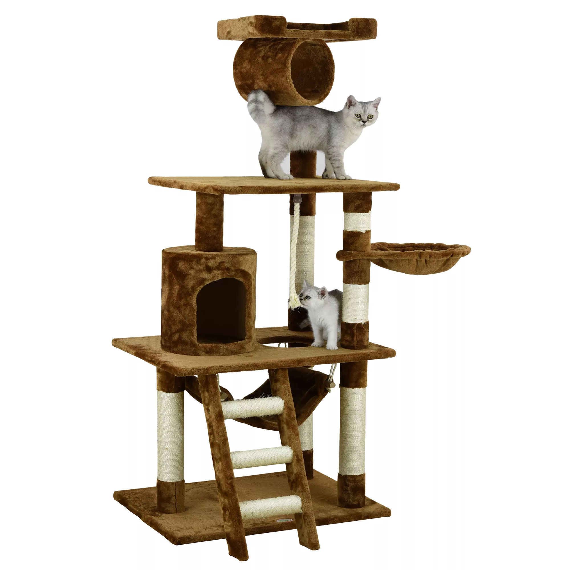 Go Pet Club 62" Classic Cat Tree with Sisal Covered Posts