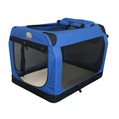 Go Pet Club Soft Pet Crate Blue Size 32 in