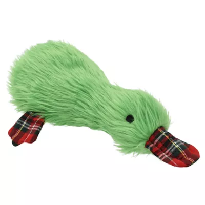 Product Holiday Green Jumbo Duckworth Plush Dog Toy