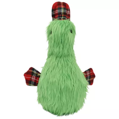 Product Holiday Green Jumbo Duckworth Plush Dog Toy